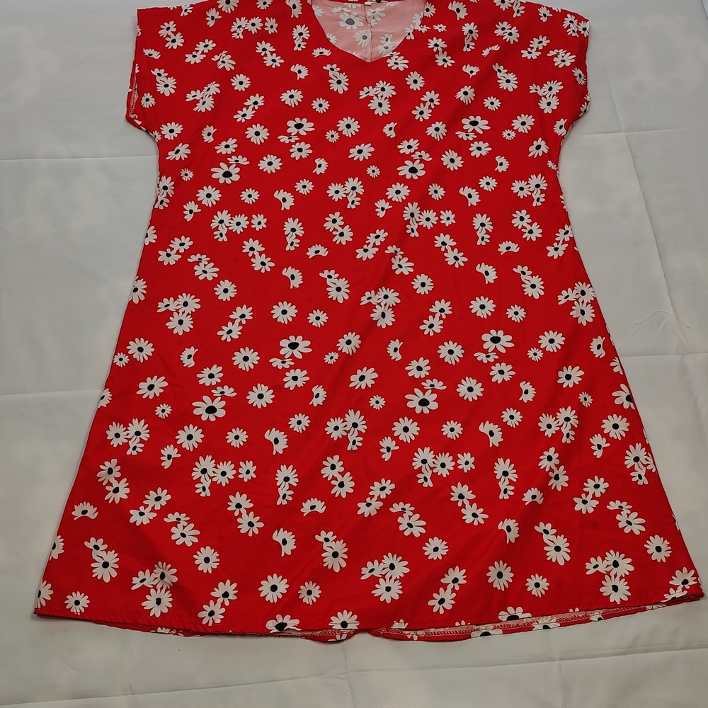 Red Floral Dress